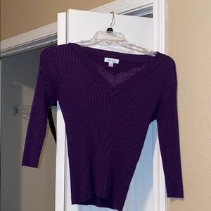 Dress Barn Purple Long Sleeve